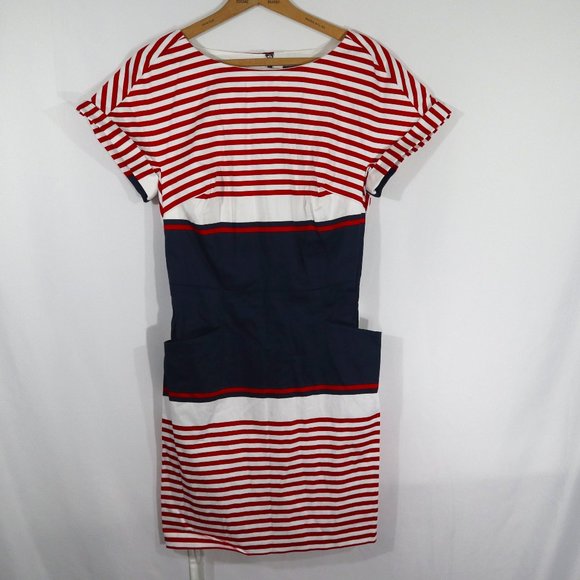 Tommy Hilfiger Striped Knee Length Dress - Picture 1 of 5